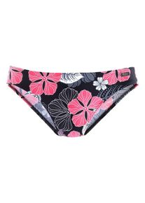 Buffalo, Damen Bikini-Hose 'City', Hellgrau / Dunkelpink / Schwarz
