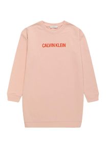 Calvin Klein Jeans, Mädchen Kleider 'LOGO SWEATSHIRT DRESS', Rosa