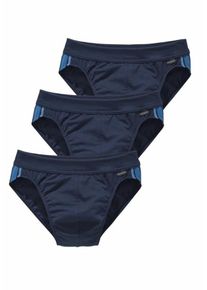 Schiesser, Herren Slips, Navy / Rauchblau / Royalblau