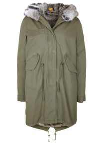 Blonde No.8 BLONDE No. 8, Damen Parka 'SAN MARINO 314', Graumeliert / Khaki