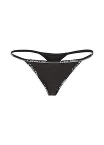 Calvin Klein Underwear, Damen String mit Logo-Print, Schwarz