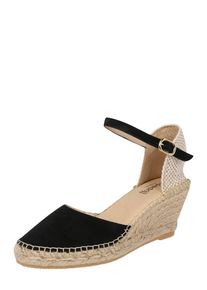 espadrij l'originale Espadrij L ́originale, Damen Sandale 'Biarritz Velour', Schwarz
