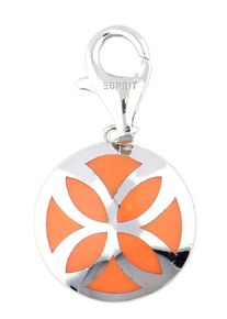 Esprit, Damen Charm 'Flora Pacific', Orange / Silber