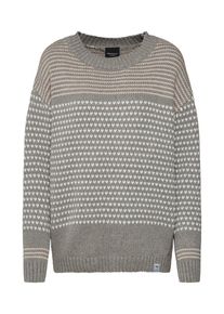 Iriedaily, Damen Strickpullover, Grau / Rosa