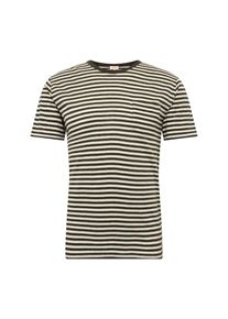 Armor lux, Herren Shirt 'MC Héritage', Dunkelgrün / Naturweiß