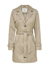 Only, Damen Klassischer Trenchcoat, Hellbeige