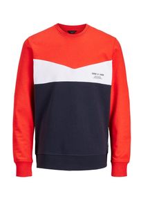 Jack & Jones JACK & JONES, Herren Sweatshirt, Navy / Rot