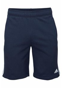 adidas Performance, Herren Shorts 'ESSENTIALS 3S FRENCH TERRY SHORT', Marine / Wei&szlig;
