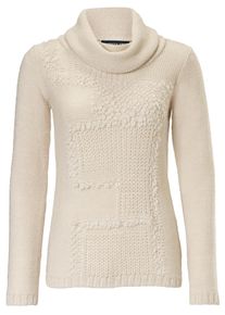 Heine, Damen Rollkragenpullover Strickmix, Beige