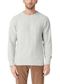 s.Oliver RED LABEL, Herren Sweatshirt, Hellgrau / Schwarz