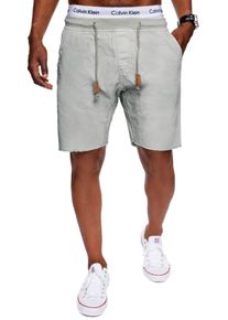INDICODE JEANS, Herren Shorts 'Carver', Hellgrau