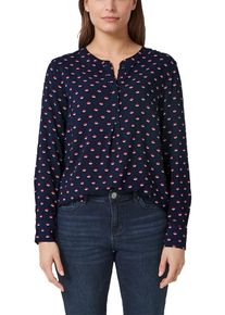 TRIANGLE, Damen Bluse, Kobaltblau / Rot / Wei&szlig;