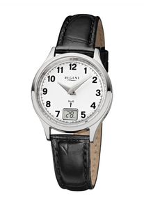 Regent Uhren REGENT, Damen Uhr, Schwarz / Silber