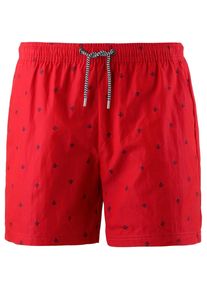 Maui Wowie, Herren Badeshorts, Hellrot / Schwarz