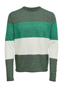 Only & Sons Only & Sons, Herren Pullover, Gr&uuml;n / Hellgr&uuml;n / Dunkelgr&uuml;n / Wei&szlig;
