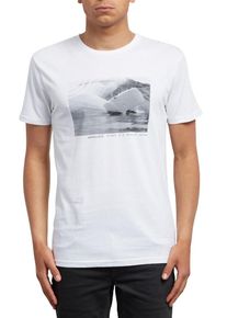 Volcom, Herren T-Shirt 'Burch Fom Basic', Grau / Weiß