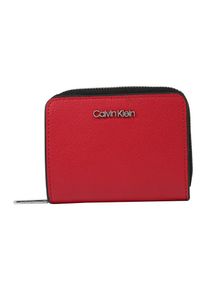 Calvin Klein, Damen Geldbörse 'AVANT MEDIUM ZIP WFLAP', Rot