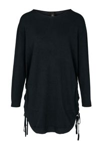 Heine, Damen Longpullover, Schwarz