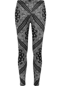 Urban Classics, Damen Leggings, Schwarz / Wei&szlig;