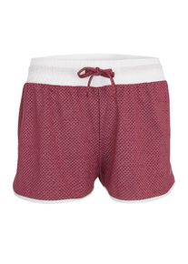 Only Play, Damen Trainingshorts 'ANNY', Dunkelrot / Weiß