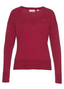 Lacoste, Damen Pullover, Rubinrot