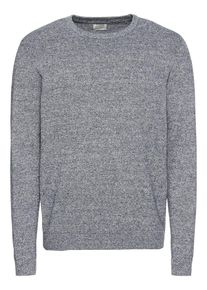 Jack & Jones JACK & JONES, Herren Pullover 'JJEBASIC KNIT CREW NECK', Blaumeliert
