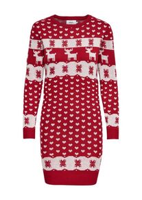 Only, Damen Kleid, Rot / Weiß