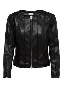 Only, Damen Kunstlederjacke, Schwarz
