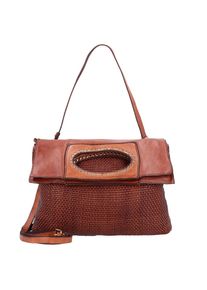 Campomaggi, Damen Schultertasche 'Pochette', Cognac