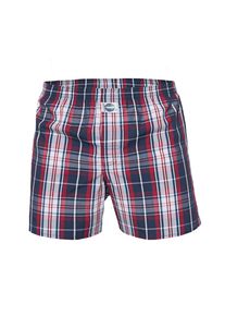 D.E.A.L International, Herren Boxershorts, Nachtblau / Feuerrot / Weiß
