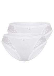 Sassa Mode Sassa, Damen Slip 'ALLOVER LACE', Wei&szlig;