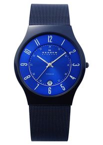 Skagen, Herren Uhr 'Grenen, T233 XLTMN', Blau / Nachtblau