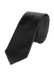 s.Oliver BLACK LABEL, Herren tteTonig gemusterte Krawatte, Schwarz