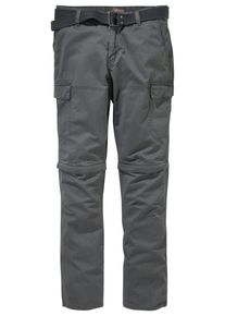MAN'S WORLD Man's World, Herren Cargohose (Set, mit Gürtel), Grau