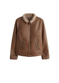 Violeta by Mango, Damen Jacke 'Brown', Braun
