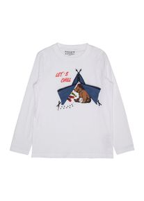 REVIEW KIDS REVIEW FOR KIDS, Longsleeve, Blau / Braun / Wei&szlig;