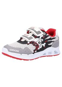 Geox, Sneaker, Grau / Rot / Schwarz / Wei&szlig;