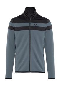 J. Lindeberg J.Lindeberg, Herren Jacke 'Moffit Mid Tech Jersey', Basaltgrau / Schwarz