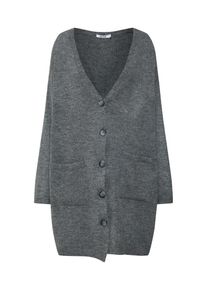 NA-KD, Damen Strickjacke 'oversized knitted cardigan', Grau