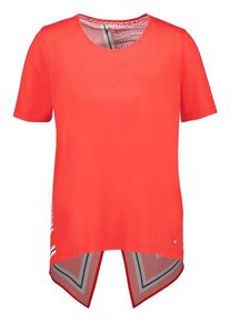 Gerry Weber, Damen Shirt, Orangerot / Schwarz / Weiß