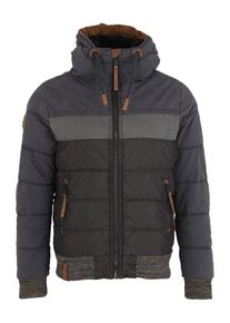 Naketano, Herren Winterjacke 'Begaysterung', Dunkelblau / Grau / Schwarz