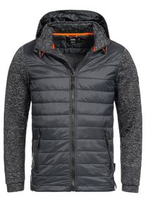 INDICODE JEANS, Herren Steppjacke 'Marylebone', Dunkelgrau