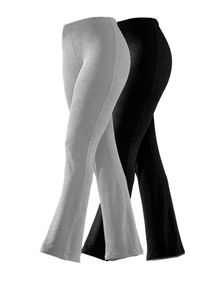 Vivance, Damen Leggings, Graumeliert / Schwarz