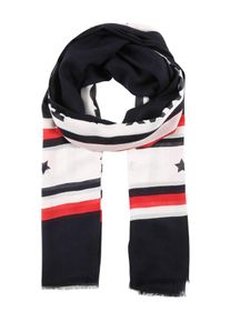 Tommy Hilfiger, Damen Schal, Navy / Rot / Weiß