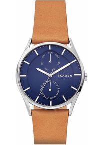 Skagen, Herren Multifunktionsuhr 'HOLST, SKW6369', Navy / Hellbraun / Silber