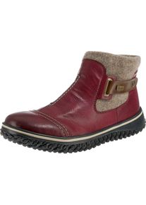 Rieker, Damen Winterstiefeletten, Hellbeige / Pastellrot