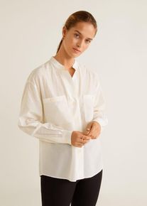 Mango, Damen Hemd 'Mao', Wei&szlig;