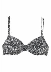 Lascana, Damen Bikinitop 'Leo', Schwarz