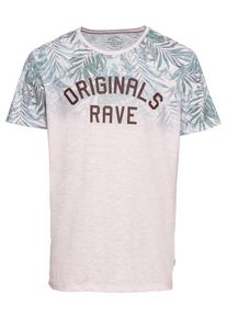 Jack & Jones JACK & JONES, Herren T-Shirt 'JORNEWTROPE TEE CREW NECK', Hellblau / Rosa