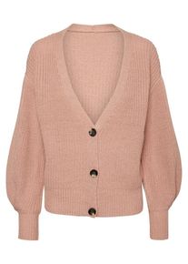 Pieces, Damen Strickjacke, Ros&eacute;